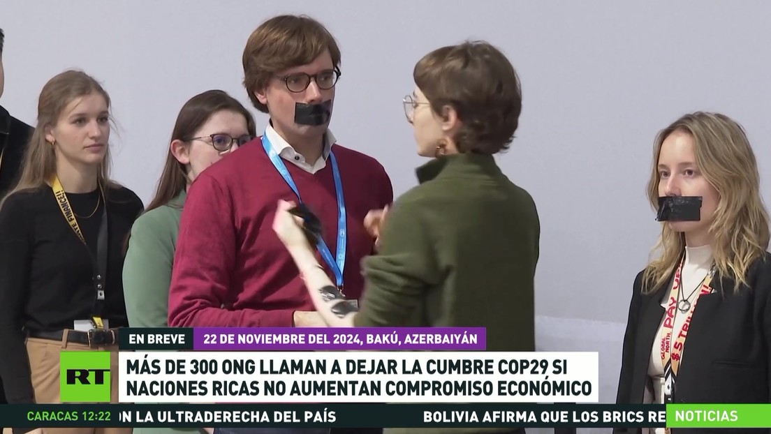 Más de 300 ONG instan a dejar la COP29 si los países ricos no aumentan compromiso económico