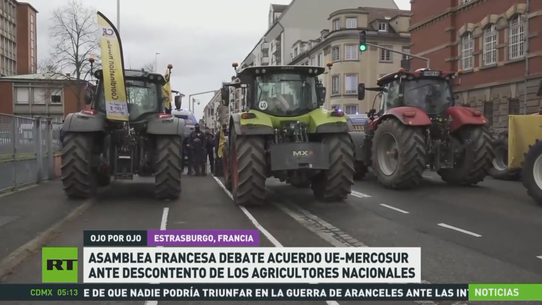 La Asamblea francesa debate acuerdo UE-Mercosur ante descontento de los agricultores