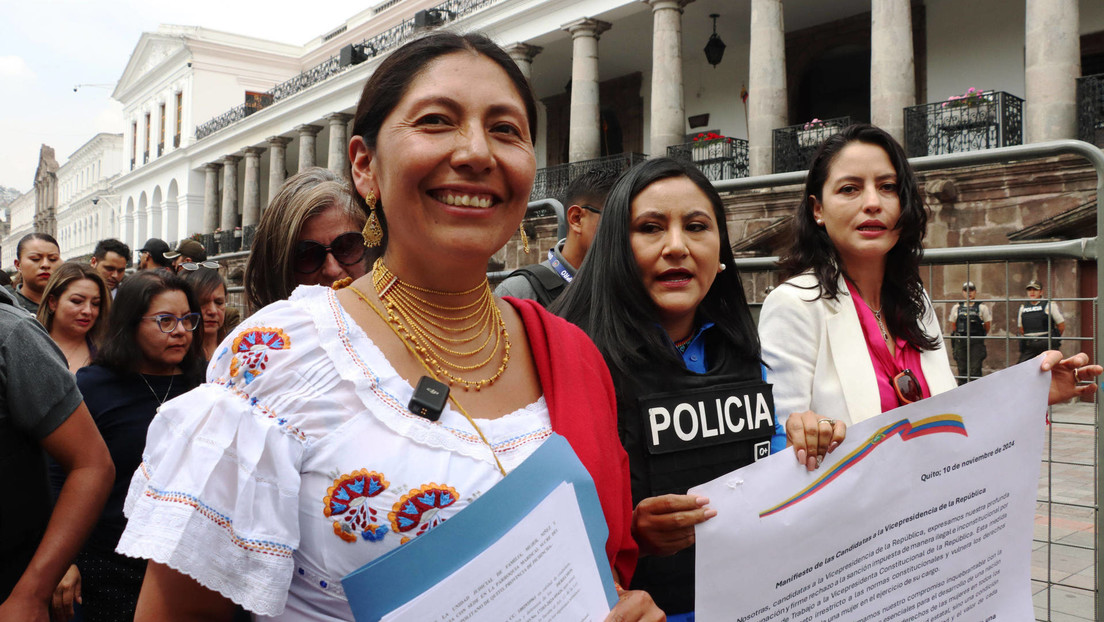 Candidata a vicepresidenta en Ecuador denuncia persecución política por parte de Noboa