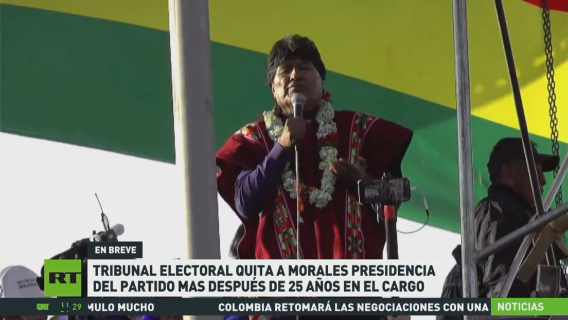 Tribunal electoral quita a Evo Morales la presidencia del partido MAS