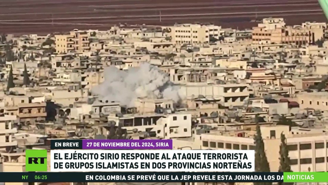 El Ejército sirio responde a los ataques terroristas de grupos islamistas en dos provincias norteñas