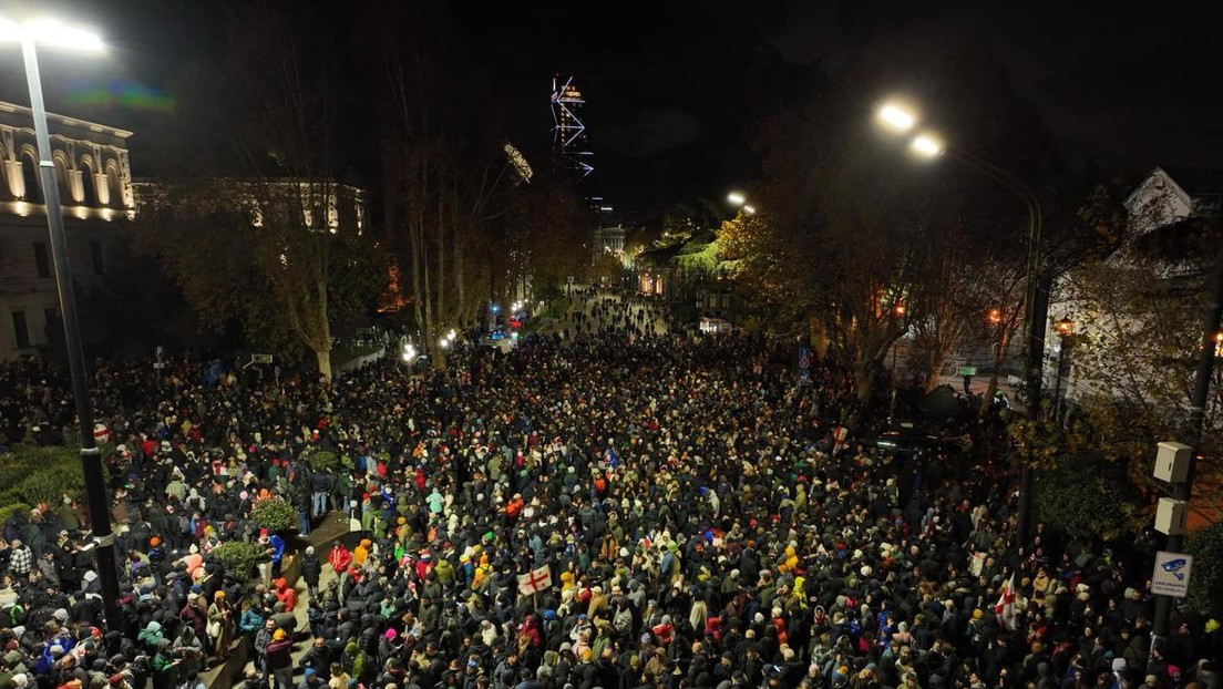 Protestas en Georgia tras la suspensión de las conversaciones de adhesión a la UE