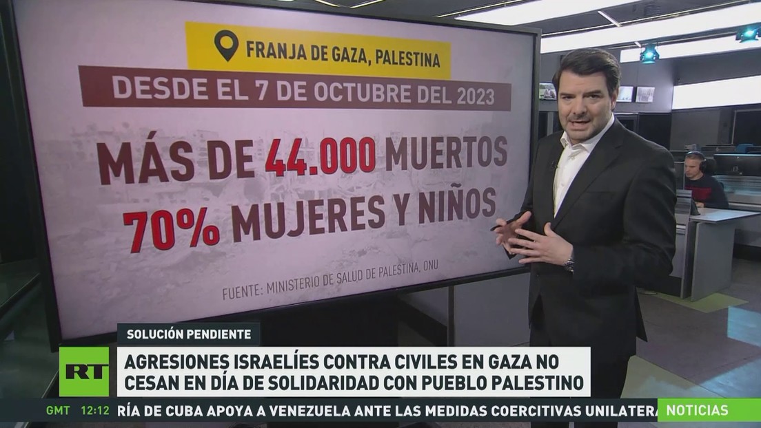 Agresiones israelíes contra civiles en Gaza no cesan en el Día de Solidaridad con Palestina