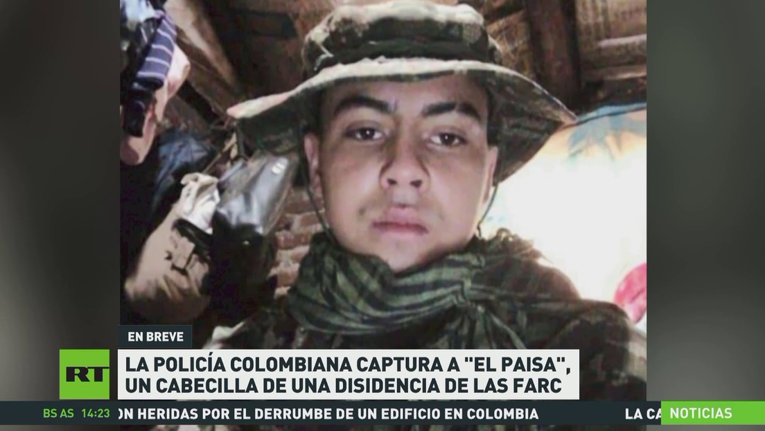 Capturan en Colombia a 'El Paisa', cabecilla de una disidencia de las FARC