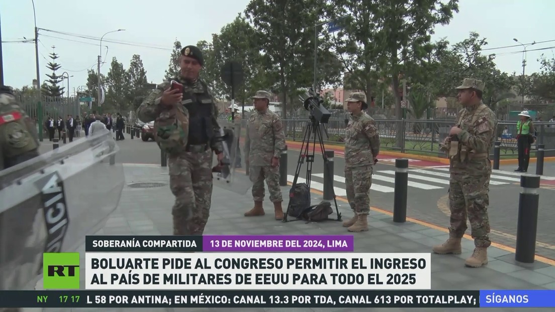 Boluarte pide al Congreso permitir el ingreso al país de militares de EE.UU. para todo 2025