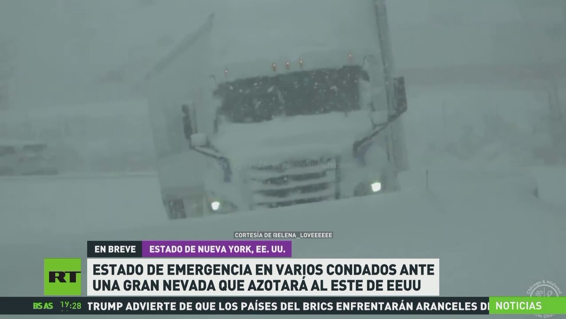 Estado de emergencia en varios condados ante una gran nevada que azotará al este de EE.UU.