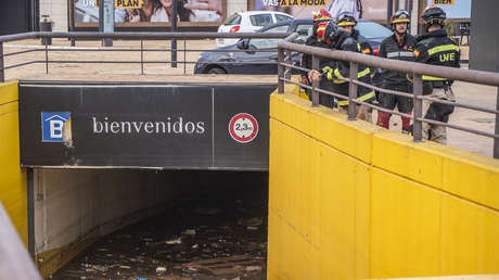 Primeras imágenes del 'parking' en el epicentro de la inundación en Valencia