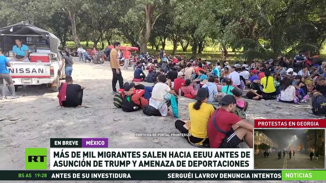 Más de 1.000 migrantes salen hacia EE.UU. antes de asunción de Trump