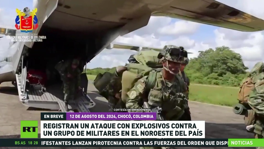 Atacan con explosivos a un grupo de militares en Colombia