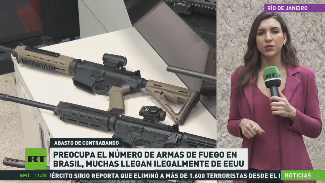 Preocupación por armas de fuego en Brasil, muchas de origen estadounidense