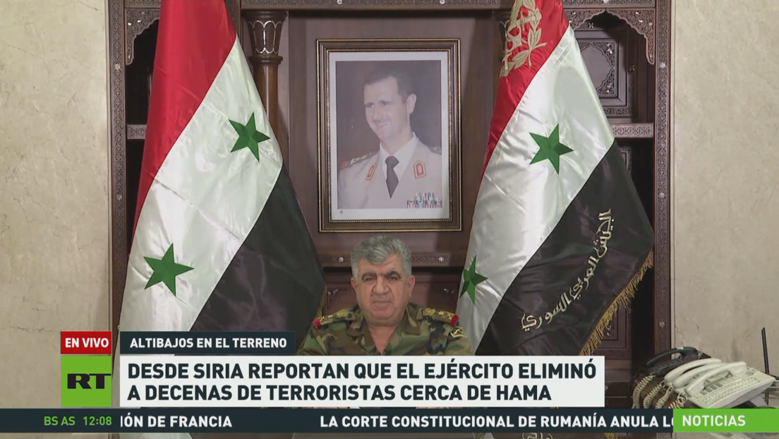 Desde Siria reportan que el Ejército eliminó a decenas de terroristas cerca de Hama