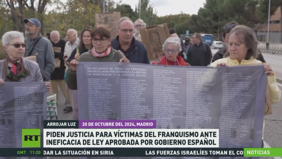 Piden justicia para las víctimas del franquismo ante ineficacia de ley aprobada por el Gobierno español