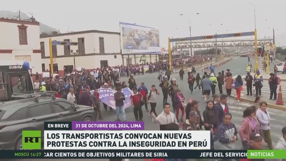 Los transportistas convocan nuevas protestas contra la inseguridad en Perú