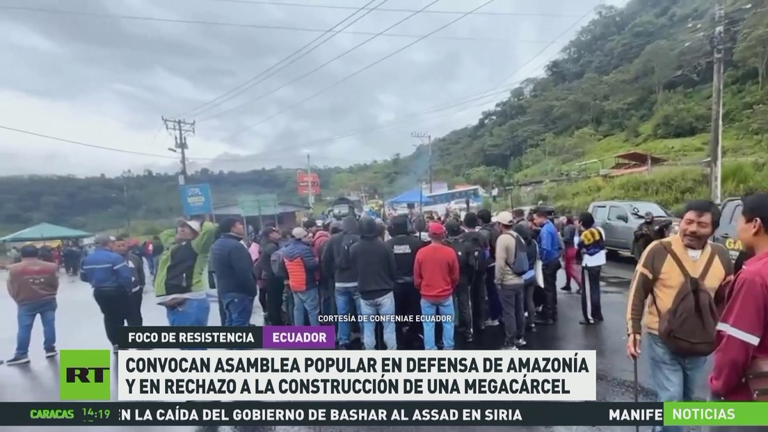 Convocan asamblea popular en Ecuador en rechazo a la construcción de una megacárcel