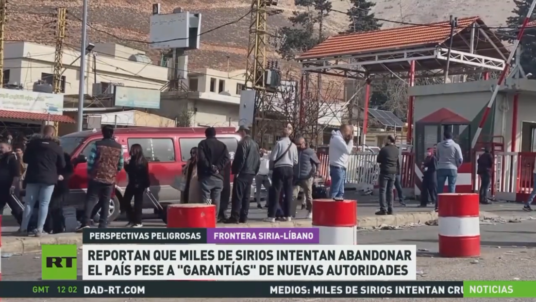 Reportan que miles de sirios intentan abandonar el país pese a las "garantías" de las nuevas autoridades