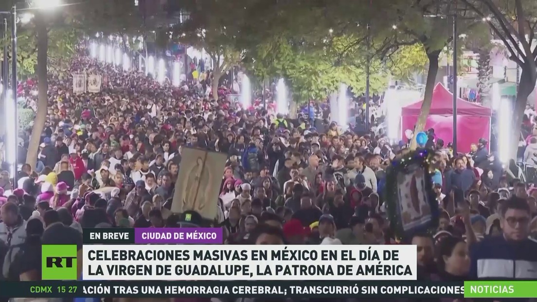 Celebraciones masivas en México en el Día de la Virgen de Guadalupe, la patrona de América Latina