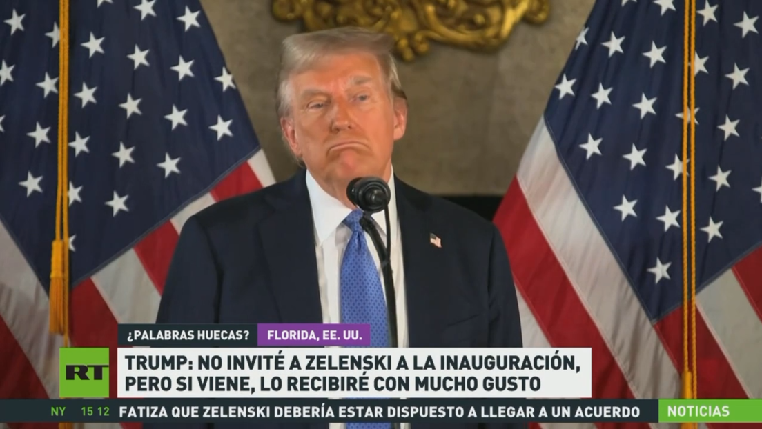 Trump: No invité a Zelenski a la inauguración, pero si viene, lo recibiré con mucho gusto