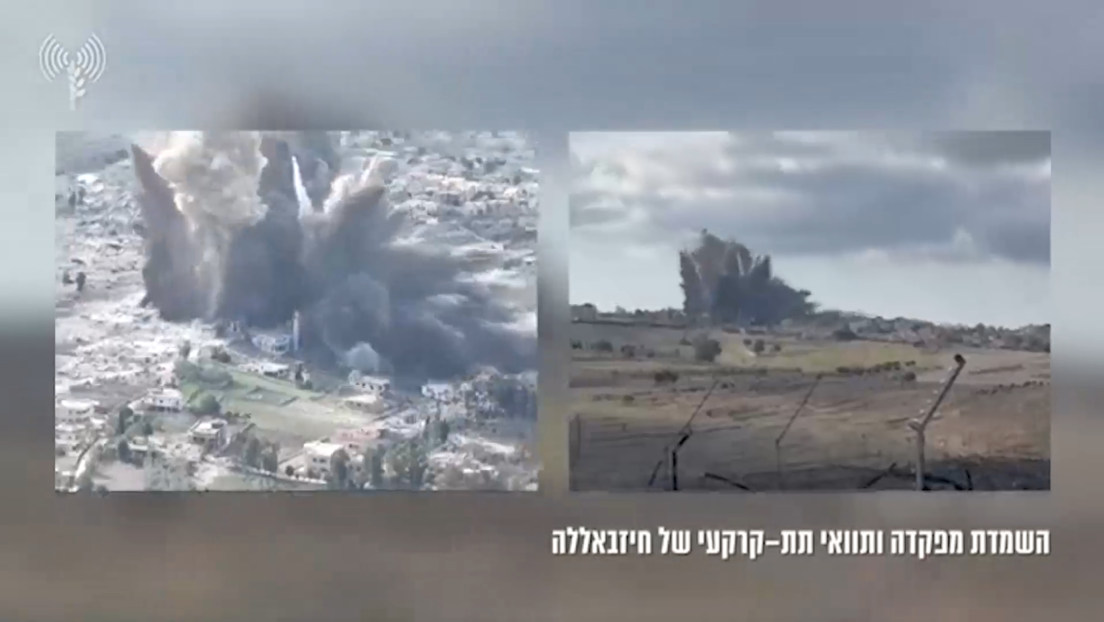 VIDEO: Israel destruye un cuartel clandestino de Hezbolá en el Líbano