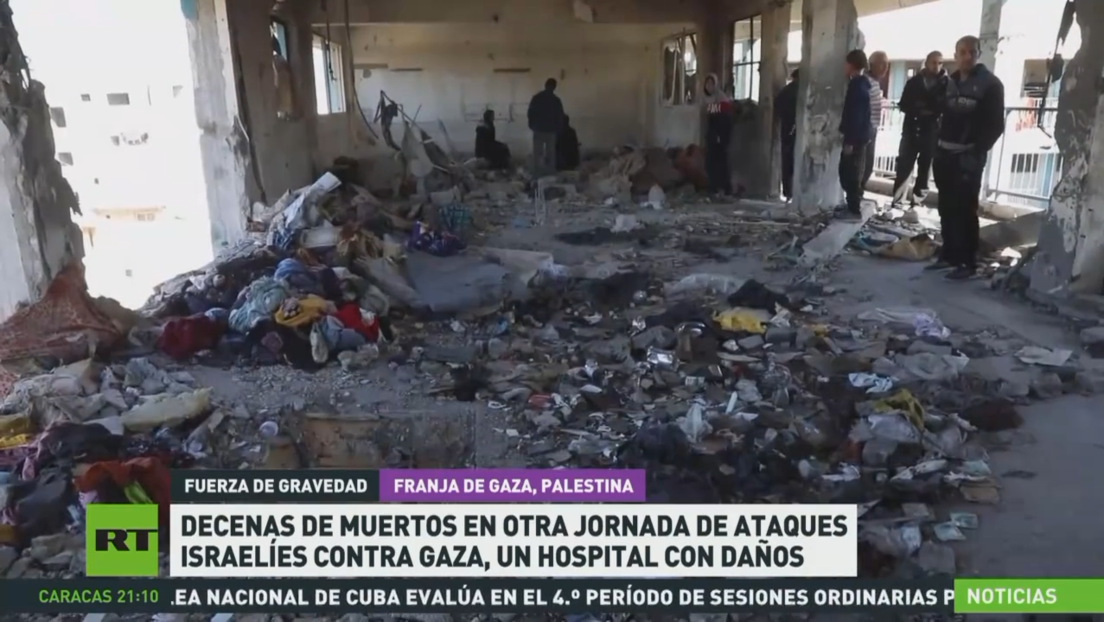 Decenas de muertos en otra jornada de ataques israelíes contra Gaza, un hospital con daños