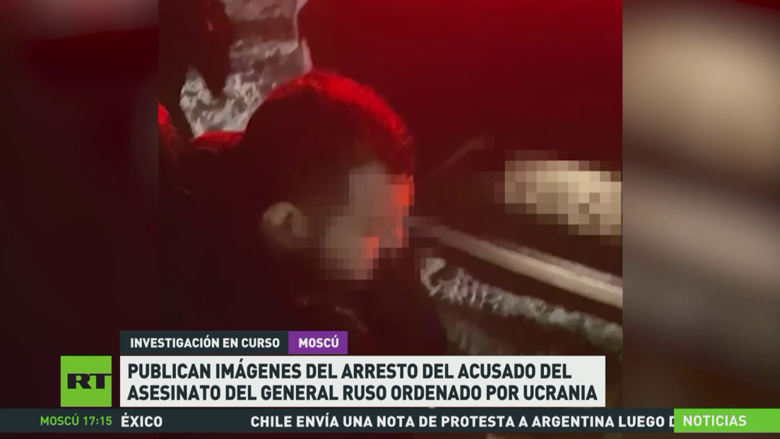 Publican imágenes del arresto del acusado del asesinato del general ruso ordenado por Ucrania