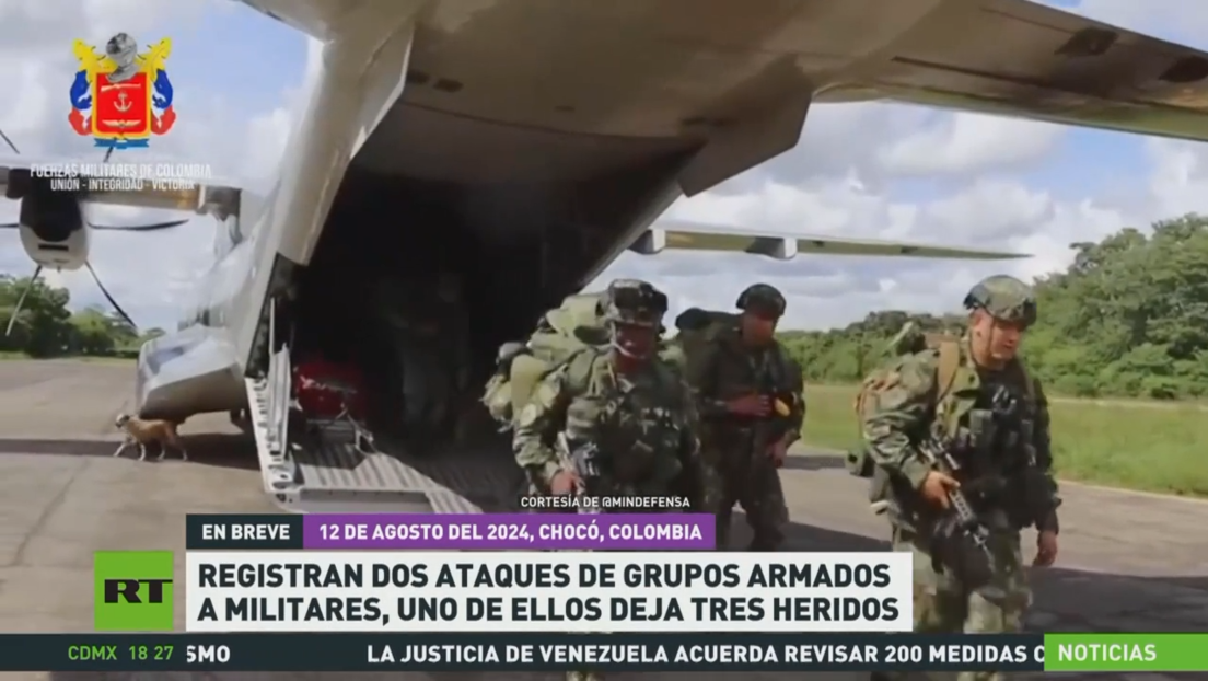 Registran dos ataques de grupos armados militares en Colombia, uno de ellos deja tres heridos