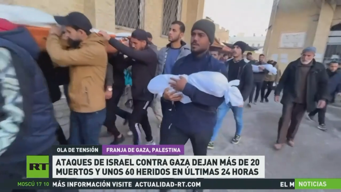 Ataques de Israel contra Gaza dejan más de 20 muertos y decenas de heridos en las últimas 24 horas