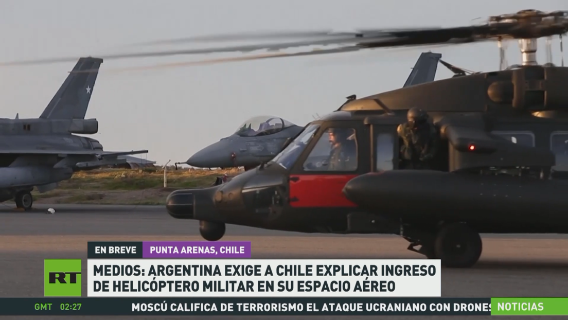 Medios: Argentina exige a Chile que explique el ingreso de helicóptero militar en su espacio aéreo