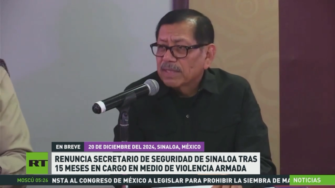 Renuncia secretario de Seguridad Pública de Sinaloa tras 15 meses en cargo en medio de violencia armada