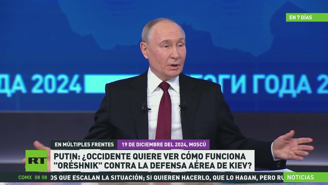 Balance del 2024: Putin respondió a preguntas de ciudadanos y periodistas en su conferencia anual