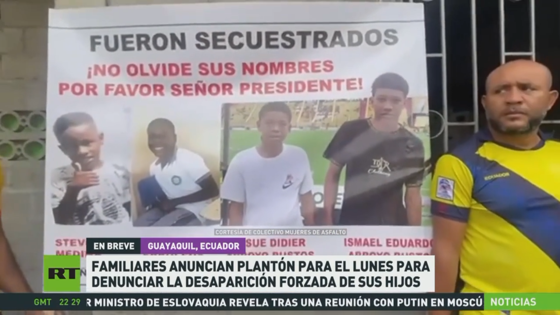 Familiares anuncian plantón en Ecuador para denunciar la desaparición forzada de sus hijos