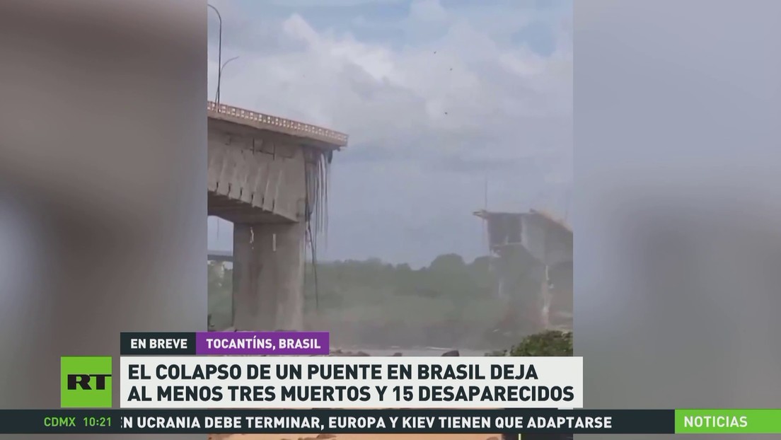 El colapso de un puente en Brasil deja al menos 3 muertos y 15 desaparecidos