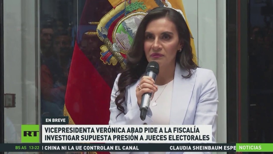 Vicepresidenta de Ecuador pide a la Fiscalía investigar supuesta presión a jueces electorales