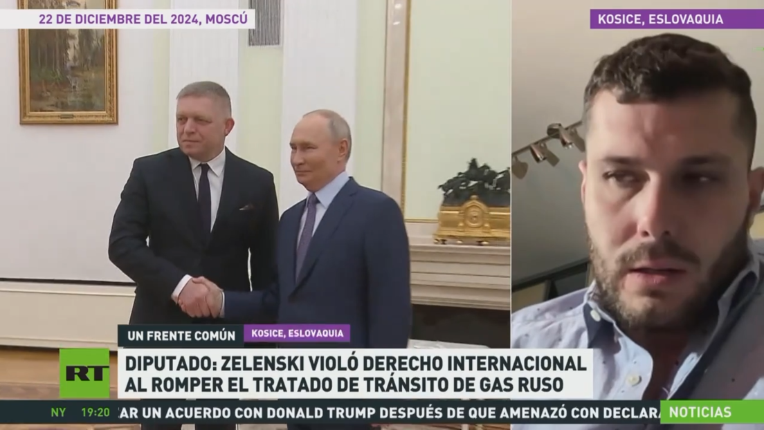 Diputado eslovaco: Zelenski violó el derecho internacional al romper el tratado de tránsito de gas ruso