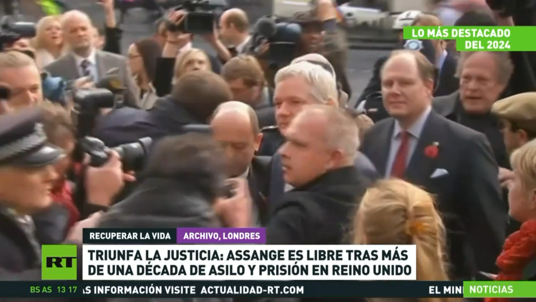 Triunfa la justicia: Assange es libre tras más de una década de asilo y prisión en Reino Unido