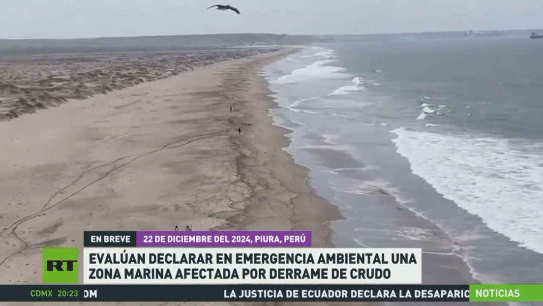 Perú evalúa declarar en emergencia ambiental la zona marina afectada por el derrame de crudo