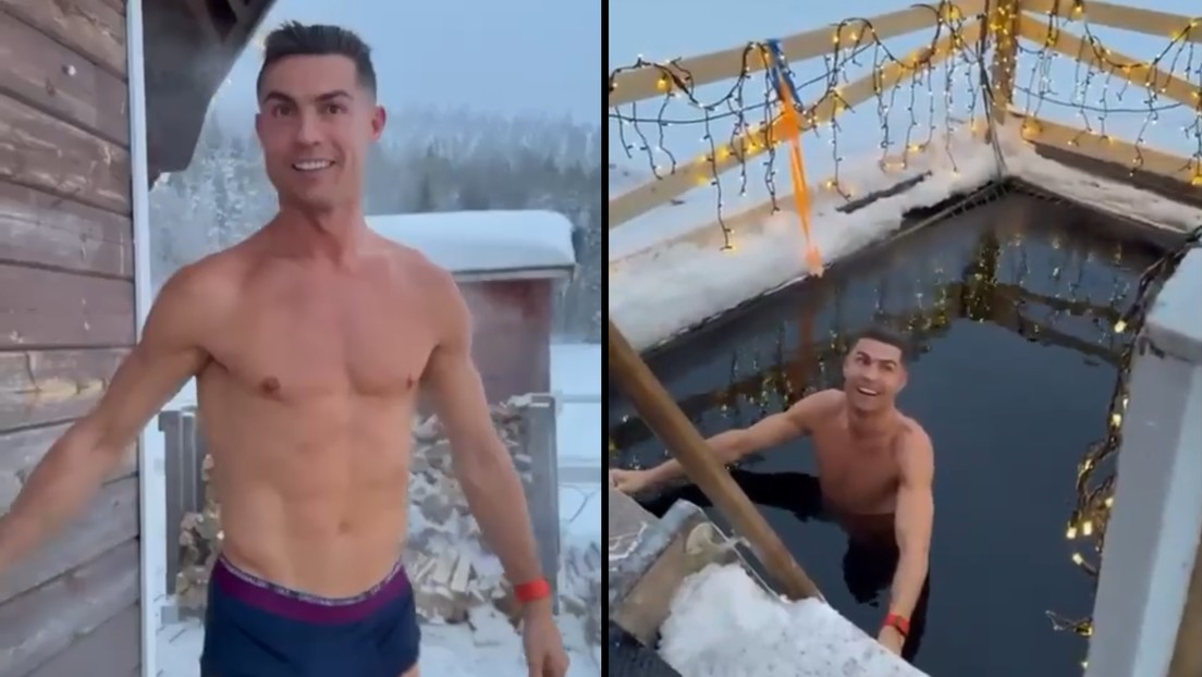 Cristiano Ronaldo desafía el frío en sus vacaciones navideñas bajo cero