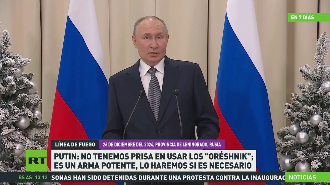 Ejército ruso continúa avanzando en el campo de la batalla mientras Putin asegura que no tiene prisa en utilizar los Oréshnik