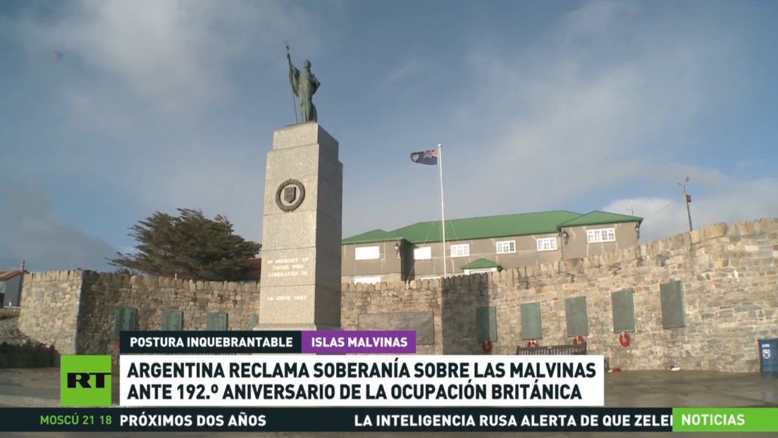 Argentina reclama la soberanía sobre las Malvinas en el 192.º aniversario de la ocupación británica