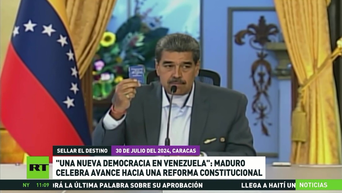 Maduro celebra el avance hacia una reforma constitucional