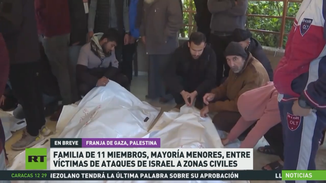 Una familia de 11 miembros, la mayoría menores, entre las víctimas mortales de ataques israelíes a zonas civiles