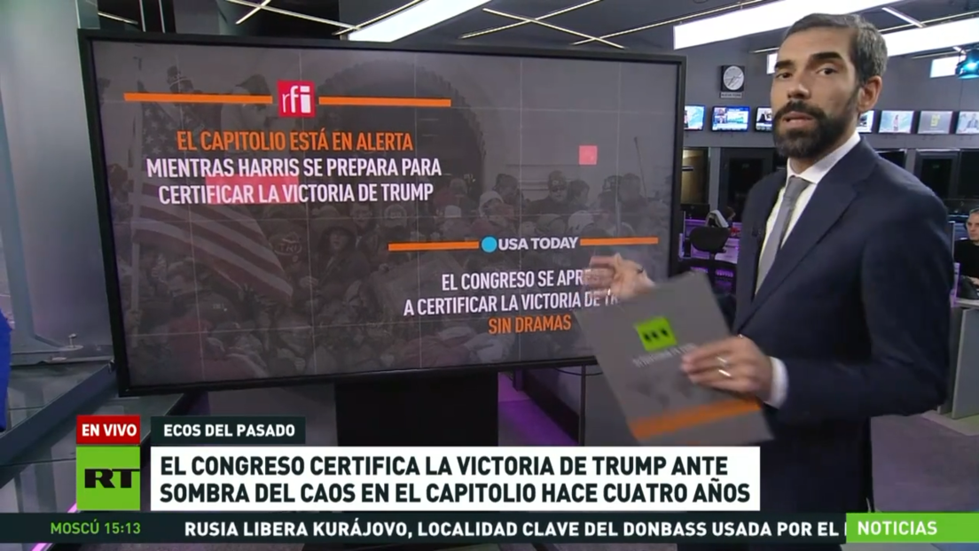 Congreso de EE.UU. certifica victoria de Trump ante la sombra del caos en el Capitolio de hace cuatro años