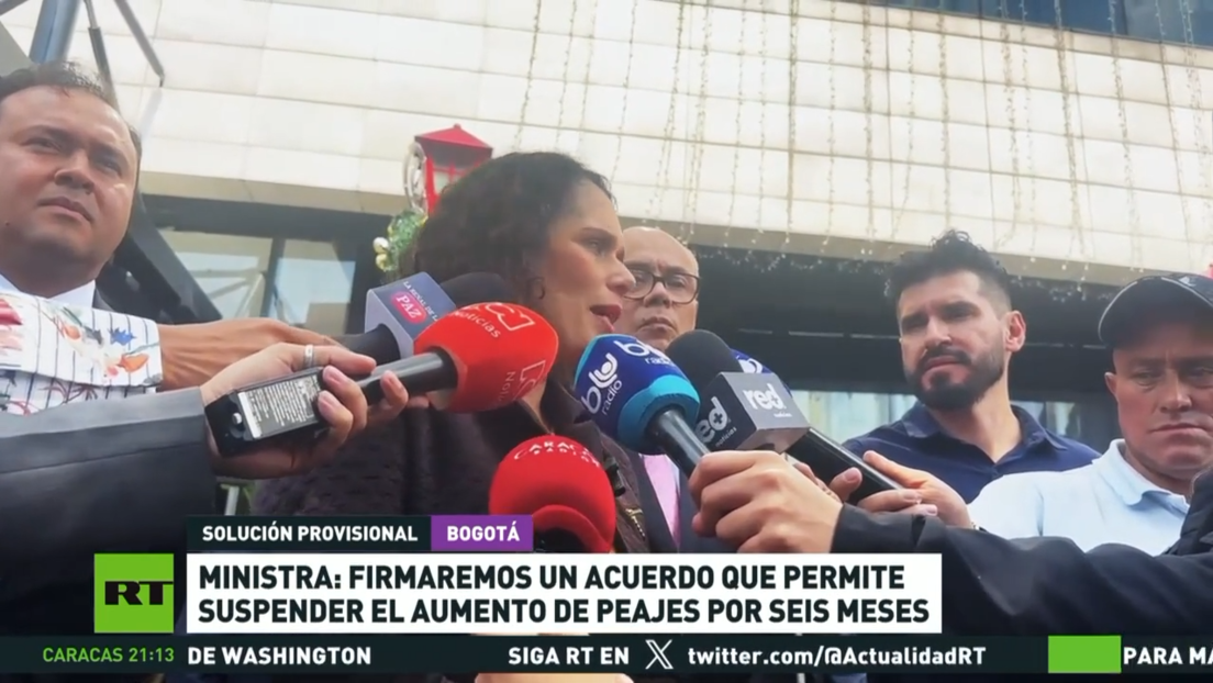 Ministra de Transporte de Colombia: Firmaremos un acuerdo que suspenderá el aumento de peajes por 6 meses