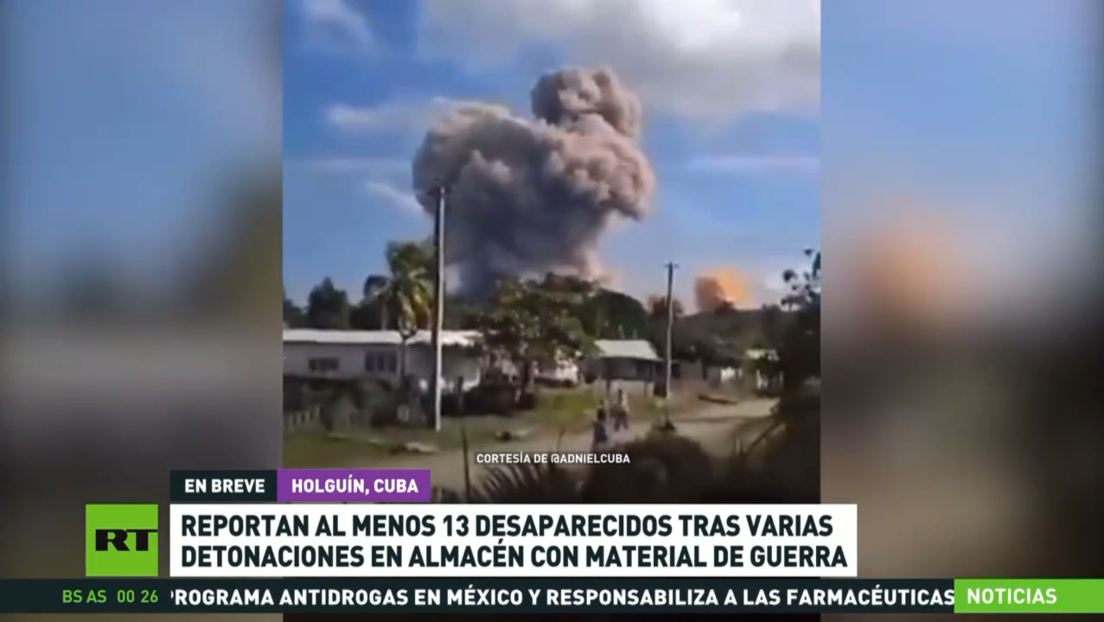 Reportan al menos 13 desaparecidos tras detonaciones en almácen con material bélico en Cuba