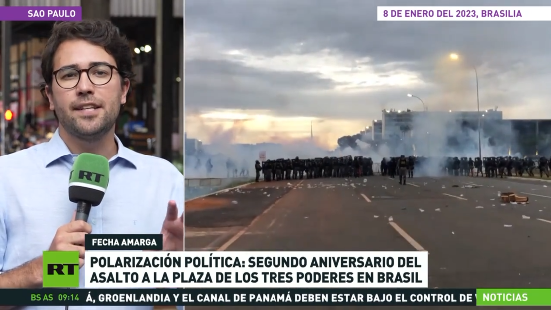 Polarización política: segundo aniversario del asalto a la plaza de los tres poderes en Brasil