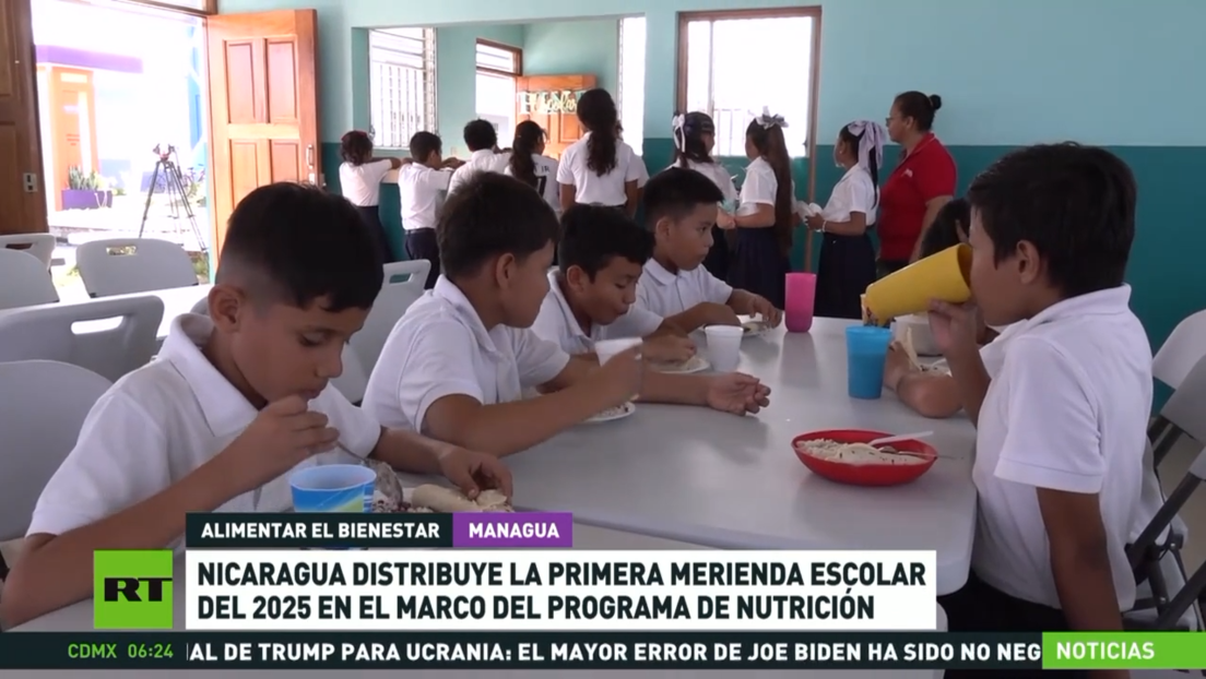 Nicaragua distribuye la primera merienda escolar del 2025 en el marco del programa de nutrición