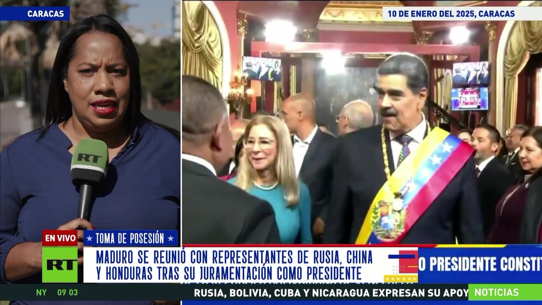 Maduro se reúne con representantes de varios países tras su juramentación como presidente