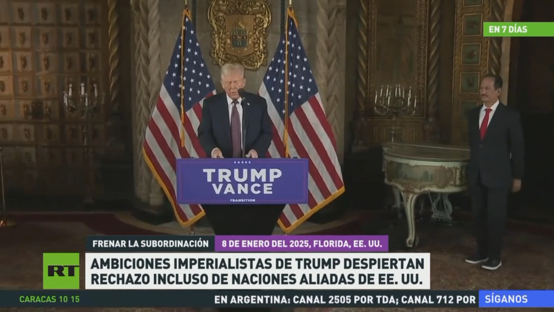 Ambiciones imperialistas de Trump despiertan rechazo incluso de naciones aliadas de EE.UU.