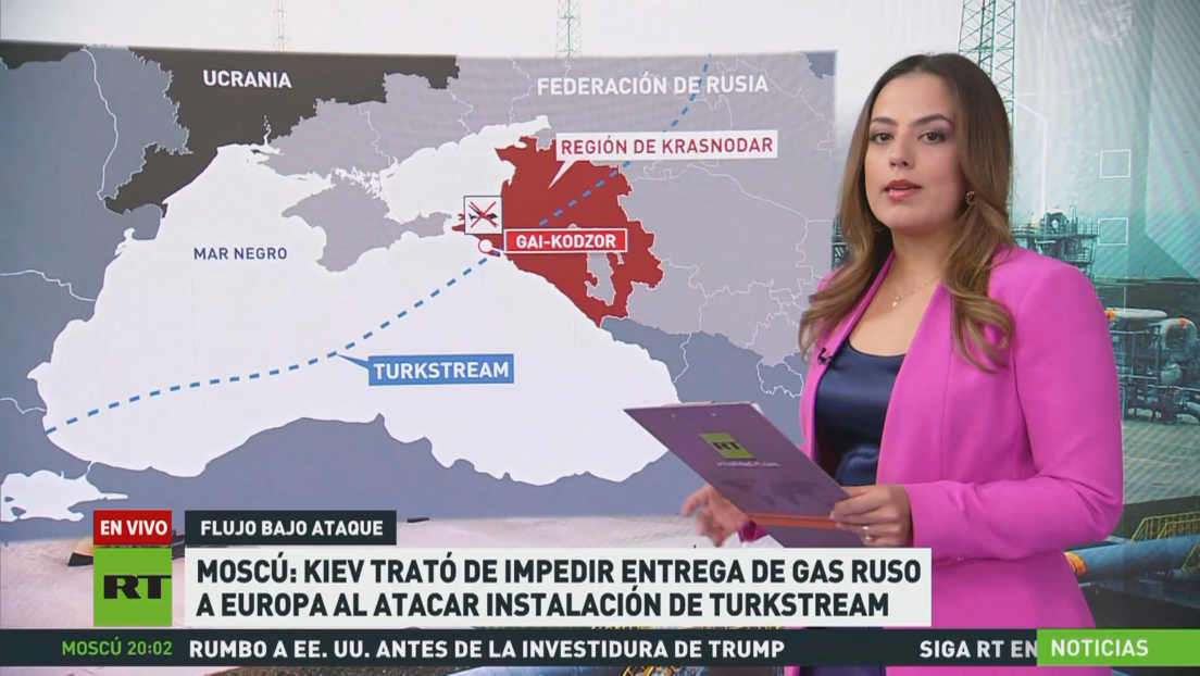 Moscú: Kiev trató de impedir entrega de gas ruso a Europa al atacar instalación de TurkStream