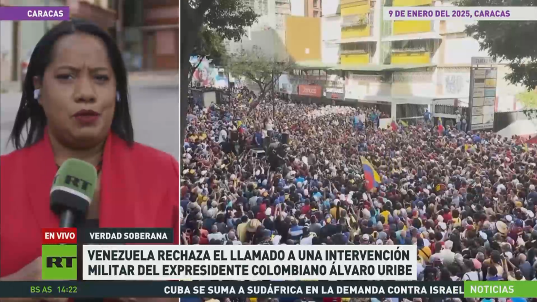 Venezuela rechaza el llamado a una intervención militar del expresidente colombiano Álvaro Uribe