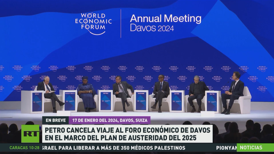 Petro cancela su viaje al Foro Económico de Davos en el marco del plan de austeridad de 2025